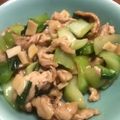 みかん成人's cooksnap of when they made チンゲン菜と豚肉のオイスターソース炒め.