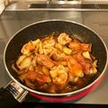 マコミコ's cooksnap of when they made 有頭えびとマッシュルームのアヒージョ.