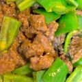 やよい・M's cooksnap of when they made ピーマンと合いびき肉のカレー炒め.