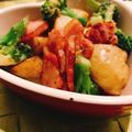ONE★MAYU★'s cooksnap of when they made ☆新じゃがベーコン、ブロッコリーソテー☆.