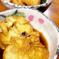 チェリム's cooksnap of when they made 豆腐の鶏ひき肉入り♡油揚げの巾着煮♡.