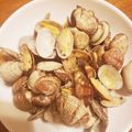 moyusu873's cooksnap of when they made シンプル　あさりの酒蒸し.