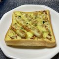 なおミール's cooksnap of when they made 食べごたえあり☆ちくわトースト❀.