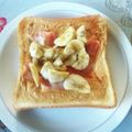 めみたん☆'s cooksnap of when they made スタバ風バナナ&ベーコン☆トースト(想像.
