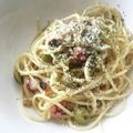 mamijo's cooksnap of when they made グリーンオリーブとシーチキンのパスタ.