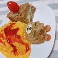 jam。's cooksnap of when they made エイプリルフールの ケーキ？ハンバーグ？.