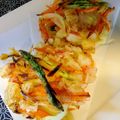 Lake☆Erie's cooksnap of when they made アスパラとかにかまのかき揚げ。.