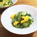horseland's cooksnap of when they made きゅうりとオクラと卵の三杯酢.