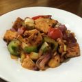 Nilmini's cooksnap of when they made 豆腐と野菜のピリ辛トマトソース炒め.