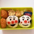 クック甘党。's cooksnap of when they made おむすびまんとこむすびまんのキャラ弁.