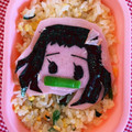 がっつママ's cooksnap of when they made キャラ弁 簡単 鬼滅の刃 禰豆子.