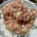 ★ゴンぎつね★'s cooksnap of when they made ゴマ油香る!! ユッケ風☆ねぎとろ丼.