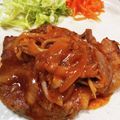 Ulus's cooksnap of when they made ソースが美味しいステーキ☆ポークチャップ.