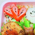 ゆりほのママ♪'s cooksnap of when they made キャラ弁に♡彼弁に♡ハート赤ウインナー♡.