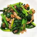 ねねみーこ's cooksnap of when they made ほうれん草とベーコン炒め.