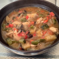 BellmanM's cooksnap of when they made 鶏と夏野菜のトマト煮込み.