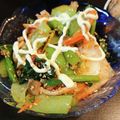 えりぺこ's cooksnap of when they made 簡単で美味しい！小松菜の胡麻キムチマヨ.