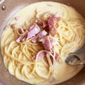 ☆ひぐま☆'s cooksnap of when they made 豆乳と全卵で作る✿絶品カルボナーラ✿.
