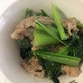 Cuisine！'s cooksnap of when they made 小松菜と豚バラ肉の塩麹炒め.