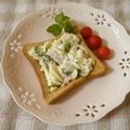 violets's cooksnap of when they made ＊簡単＊ポテトサラダのオープンサンド.