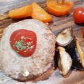 しじみごはん's cooksnap of when they made 鉄板チーズインハンバーグ野菜添え.