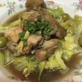 のんびりかおるん's cooksnap of when they made キャベツも美味！オリーブと鶏肉のワイン煮.