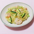 まあまま☆0403's cooksnap of when they made ✿海老とズッキーニのパスタ✿.