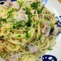 Pappyko's cooksnap of when they made 豚×ネギ塩レモンの簡単パスタ.