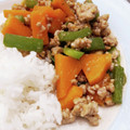 Chiiizcake's cooksnap of when they made 南瓜とピーマンと挽肉のオイスター野菜炒め.