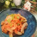 虹色♪︎ちゅーりっぷ's cooksnap of when they made 豚肉と人参のごま味噌きんぴら.