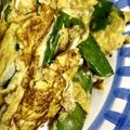 komasan♪'s cooksnap of when they made ずぼら　さやえんどうの卵とじ　麺つゆで.