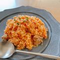 クックゆ〜ほキッチン's cooksnap of when they made 簡単！炊飯器で作るチキンライス.