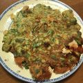 揚げ物love's cooksnap of when they made 大阪の味！豚ネギ焼き.