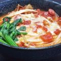 ☆GSSQHY☆'s cooksnap of when they made ちょい辛！キムチトマトラーメン.