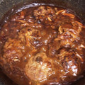 ちびちびままごん's cooksnap of when they made 簡単☆ごちそう☆煮込みハンバーグ.
