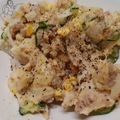 あきつま（杏花☆）'s cooksnap of when they made 挽肉のポテトサラダ※簡単ゆで卵.