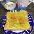 へい♡ゆー♡'s cooksnap of when they made 朝食に！りんごのコンポート トースト.
