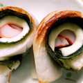 ☆とん吉☆'s cooksnap of when they made お弁当やおつまみにカニカマのちくわ巻き.
