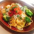 北あるぷす's cooksnap of when they made 和えるだけ！明太子と釜揚げしらすのパスタ.
