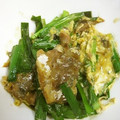 由芽15's cooksnap of when they made 簡単10分！さばとニラの卵とじ.