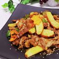 Dellaたん's cooksnap of when they made ❁蒲鉾入り♡牛の炒め物❁.
