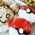 lemonina's cooksnap of when they made ピカチュウ&モンスターボールの キャラ弁.
