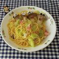 みかかめ's cooksnap of when they made エリンギ星人✩ペペロンチーノ.