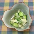 おはなすき's cooksnap of when they made 簡単竹の子とキュウリの酢の物.