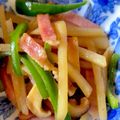 ポカ弁＊'s cooksnap of when they made パプリカとじゃがいものベーコン炒め.