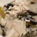 むぃ♪'s cooksnap of when they made カブの葉と挽肉の雑炊.