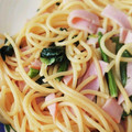 ほくキク's cooksnap of when they made ほうれん草とハムの和風パスタ.