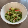 えんがわ's cooksnap of when they made きゅうりの三杯酢あえ.