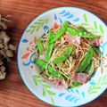 サイアン♪'s cooksnap of when they made さやえんどうとベーコンのペペロンチーノ.