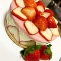 sakuharupi's cooksnap of when they made いちごのチーズケーキ　簡単レシピ.